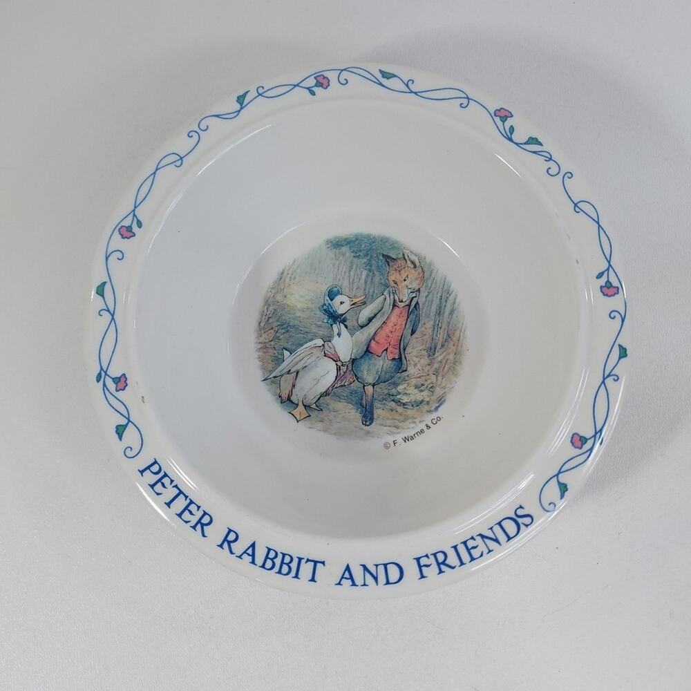 Vintage Eden Peter‎ Rabbit and Friends 6-1/2" Bowl F. Warne & Co.